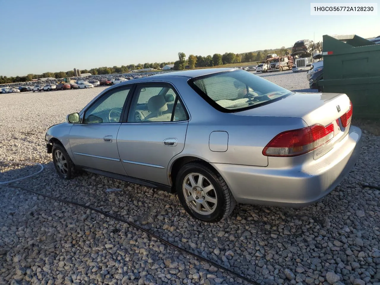 2002 Honda Accord Se VIN: 1HGCG56772A128230 Lot: 74317484