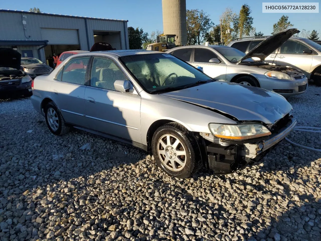 2002 Honda Accord Se VIN: 1HGCG56772A128230 Lot: 74317484