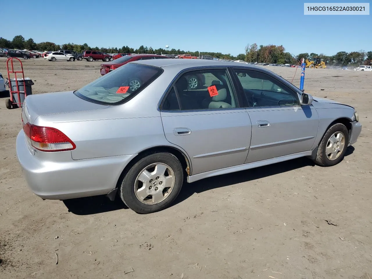 2002 Honda Accord Ex VIN: 1HGCG16522A030021 Lot: 75445774