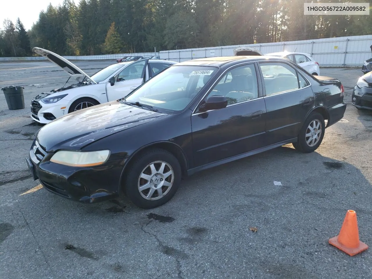 2002 Honda Accord Se VIN: 1HGCG56722A009582 Lot: 75519604