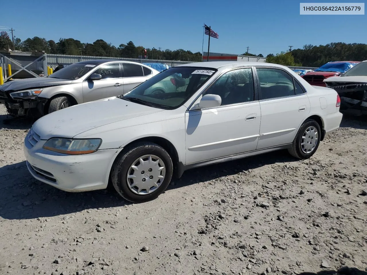 2002 Honda Accord Lx VIN: 1HGCG56422A156779 Lot: 76116784