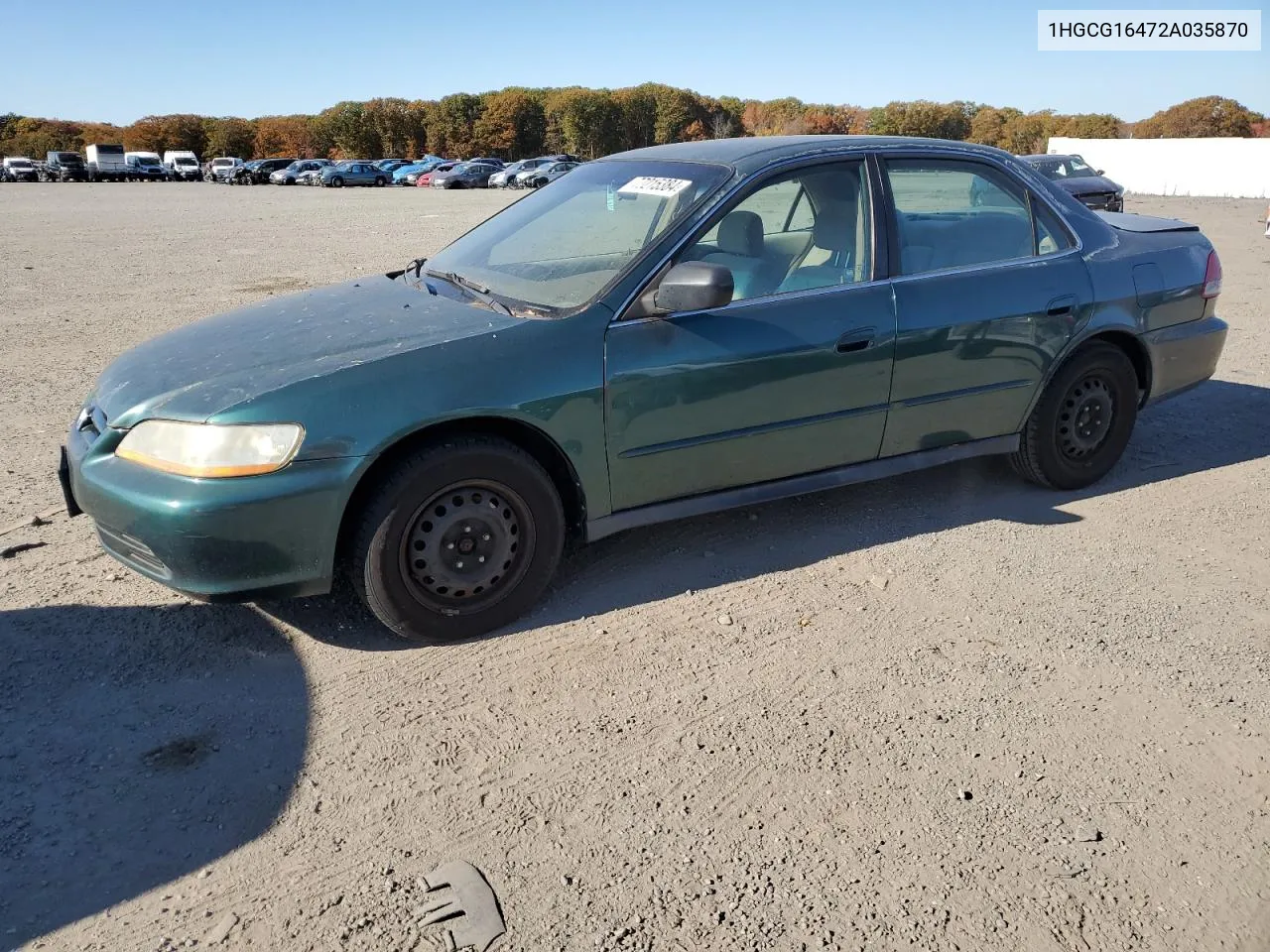 2002 Honda Accord Lx VIN: 1HGCG16472A035870 Lot: 77215384