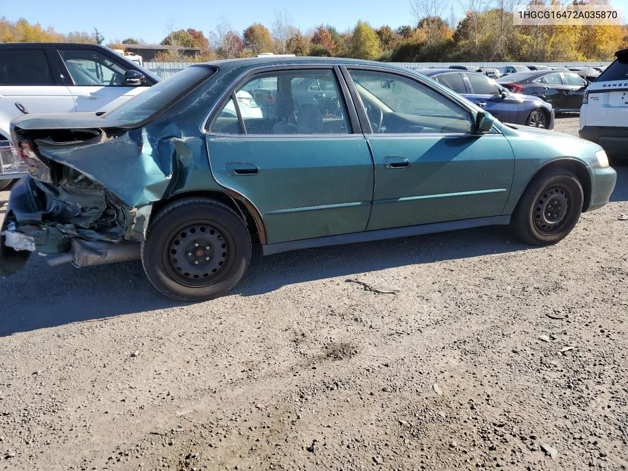 2002 Honda Accord Lx VIN: 1HGCG16472A035870 Lot: 77215384