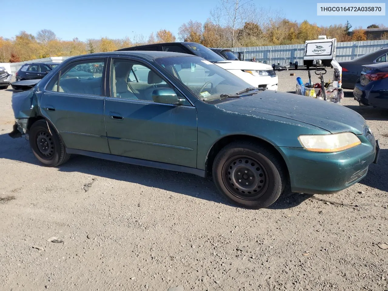 2002 Honda Accord Lx VIN: 1HGCG16472A035870 Lot: 77215384