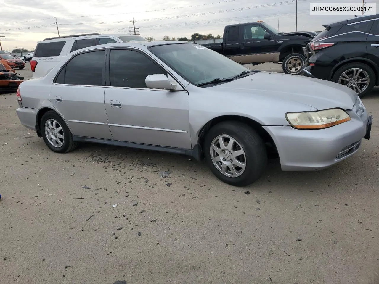 2002 Honda Accord Ex VIN: JHMCG668X2C006171 Lot: 77499404