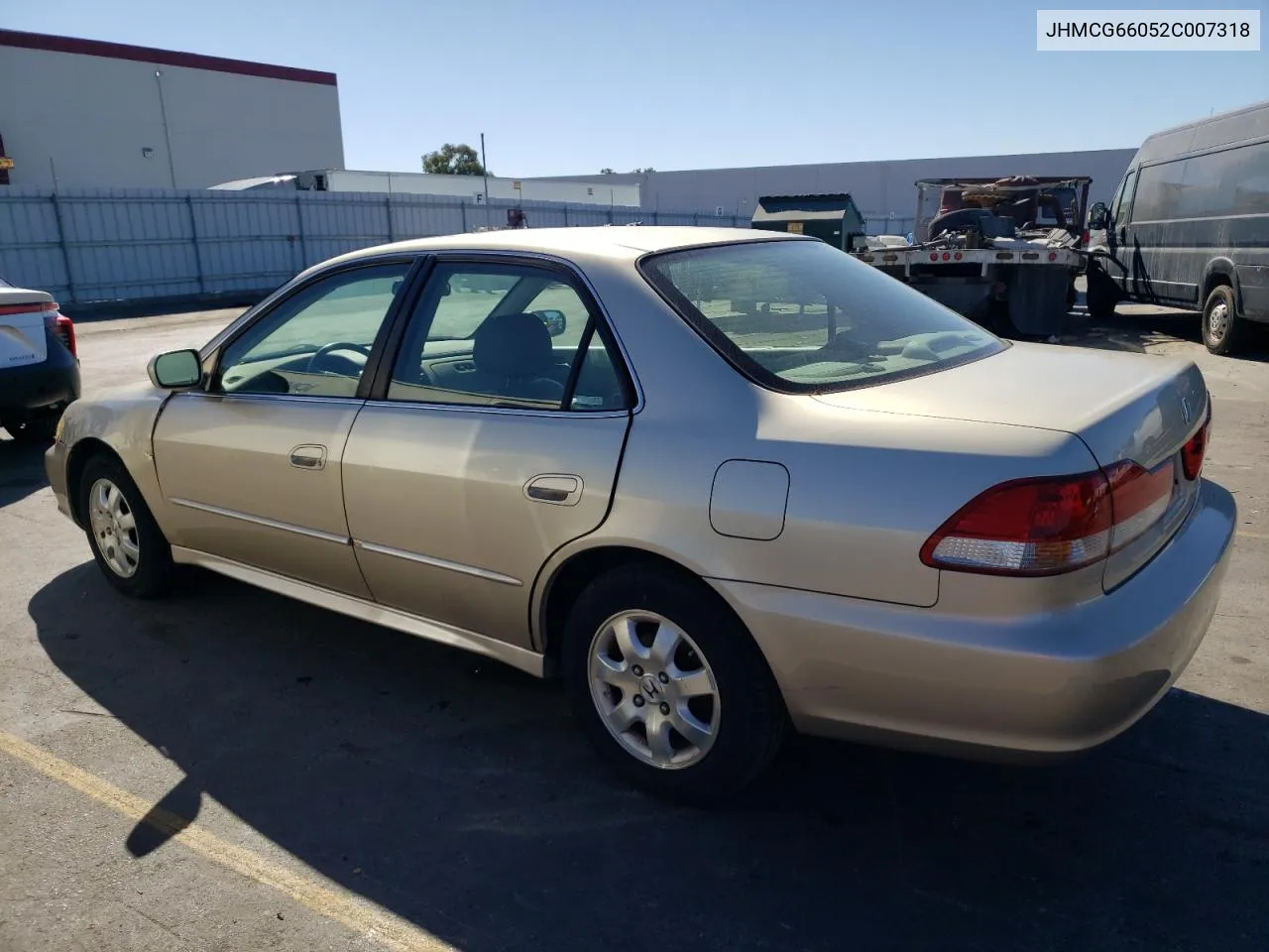 2002 Honda Accord Ex VIN: JHMCG66052C007318 Lot: 77994754