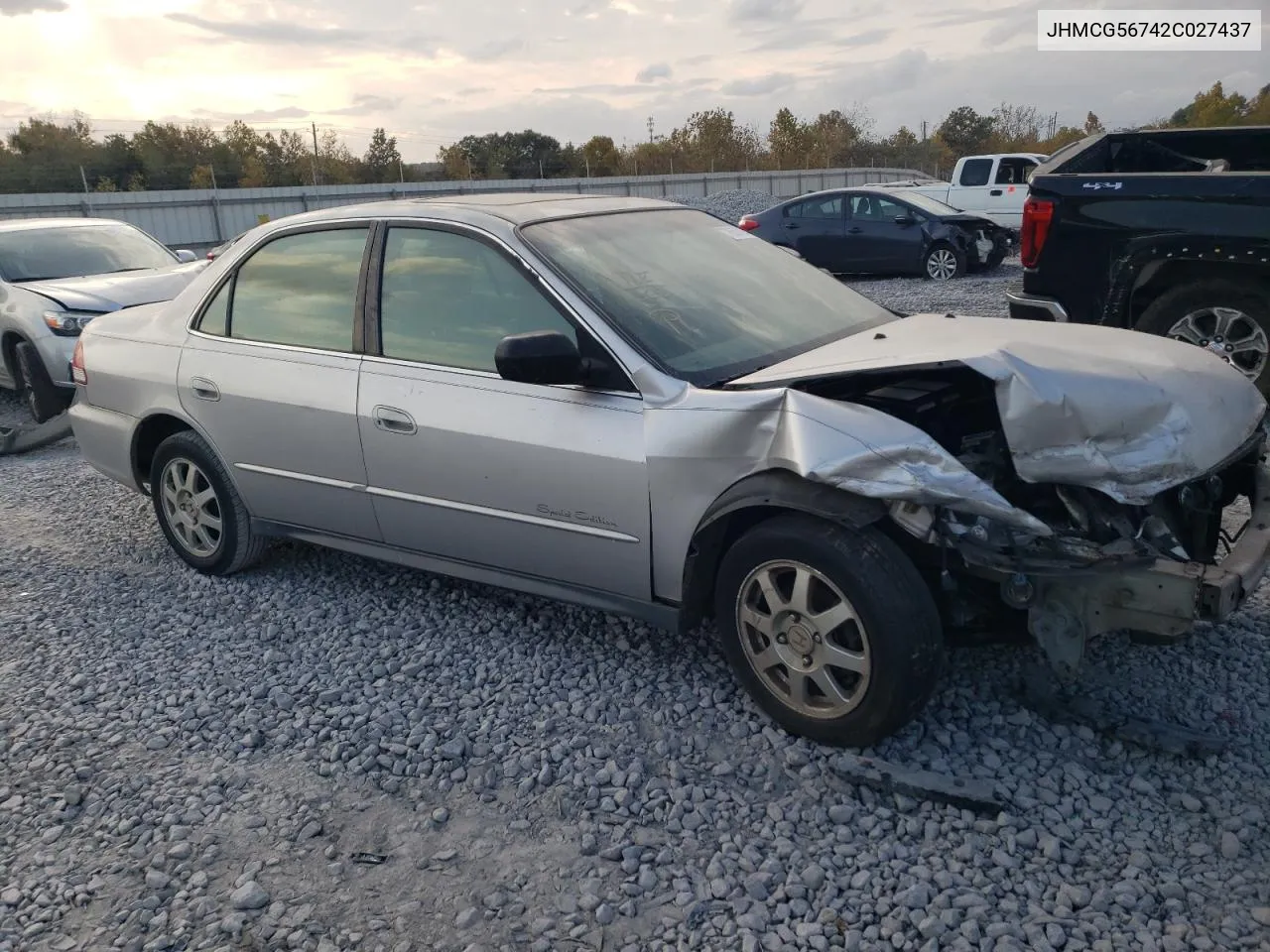 2002 Honda Accord Se VIN: JHMCG56742C027437 Lot: 78681054