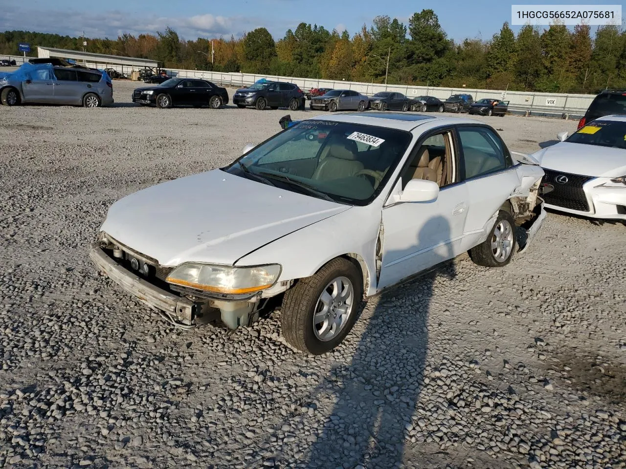 2002 Honda Accord Ex VIN: 1HGCG56652A075681 Lot: 79463834