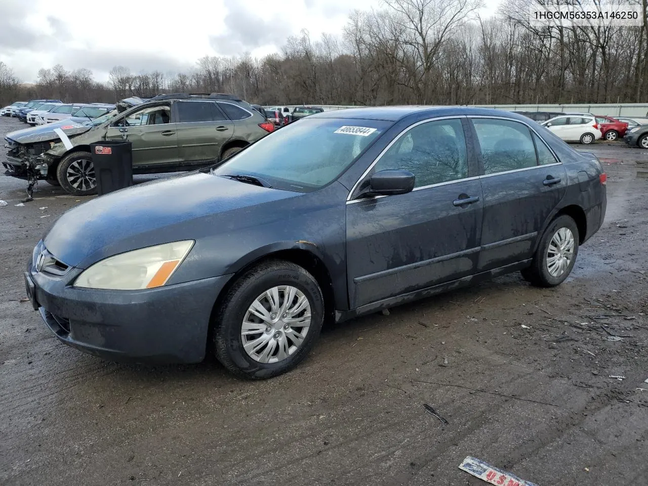 2003 Honda Accord Lx VIN: 1HGCM56353A146250 Lot: 59688144