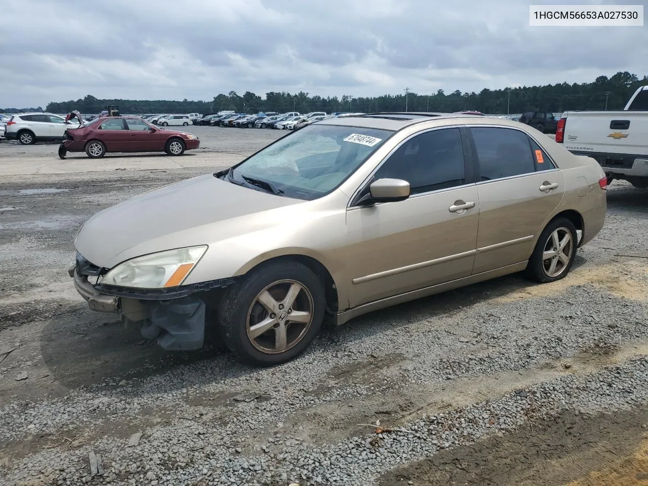 1HGCM56653A027530 2003 Honda Accord Ex