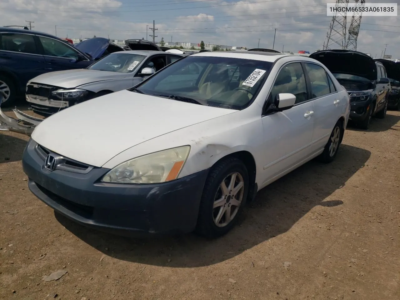 2003 Honda Accord Ex VIN: 1HGCM66533A061835 Lot: 67352104