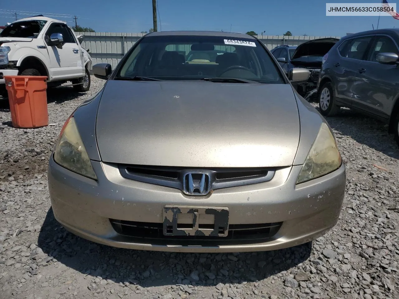 2003 Honda Accord Ex VIN: JHMCM56633C058504 Lot: 68343824