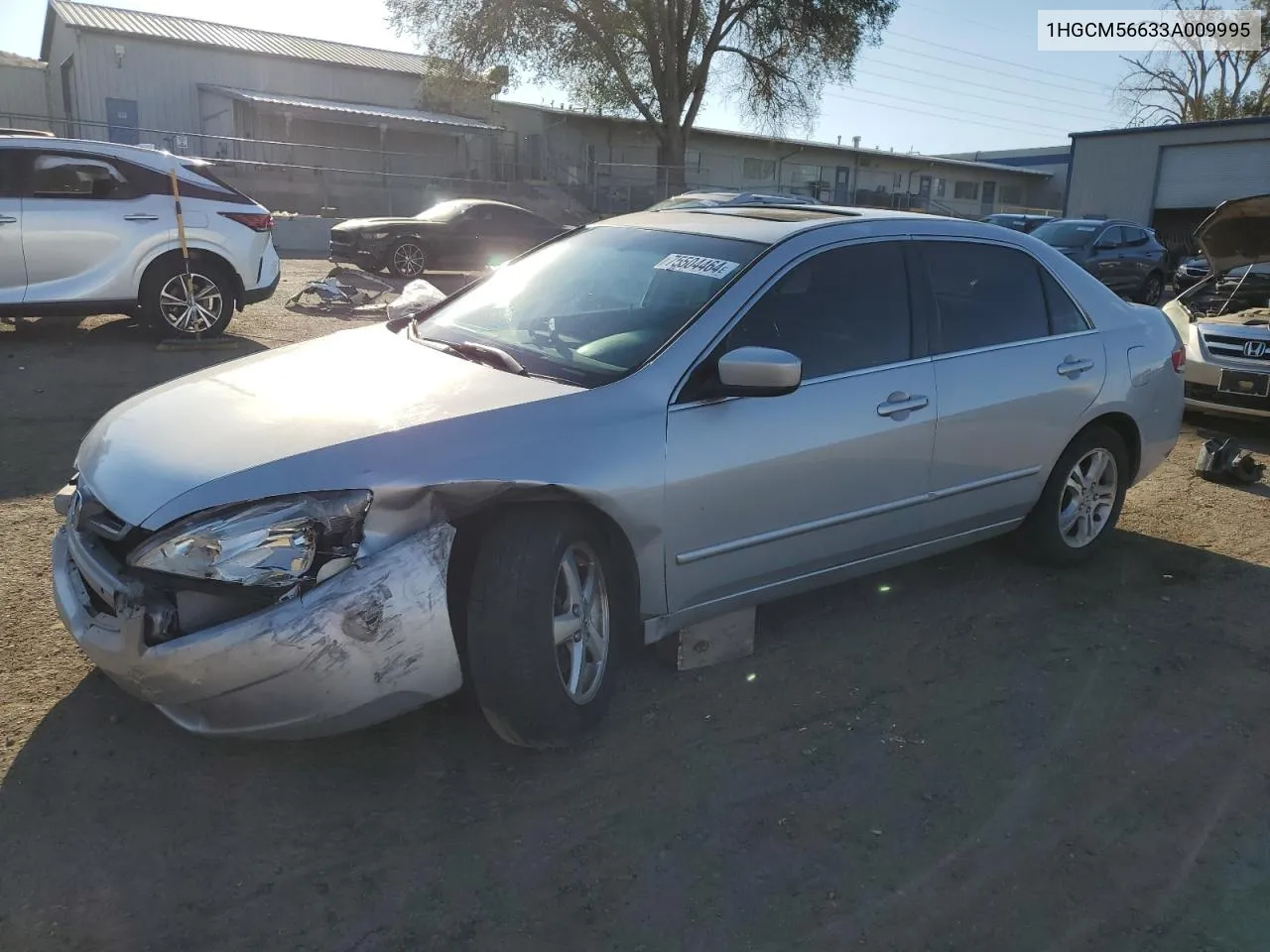 2003 Honda Accord Ex VIN: 1HGCM56633A009995 Lot: 75504464