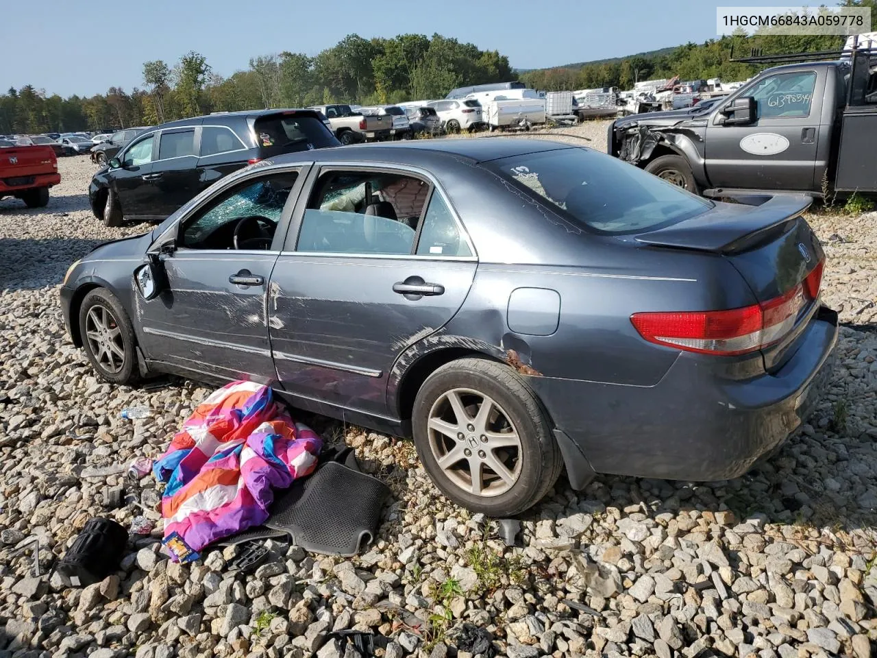 2003 Honda Accord Ex VIN: 1HGCM66843A059778 Lot: 75589564