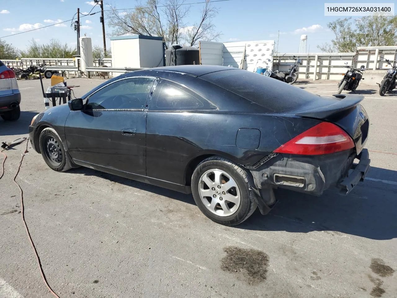 2003 Honda Accord Ex VIN: 1HGCM726X3A031400 Lot: 75905774