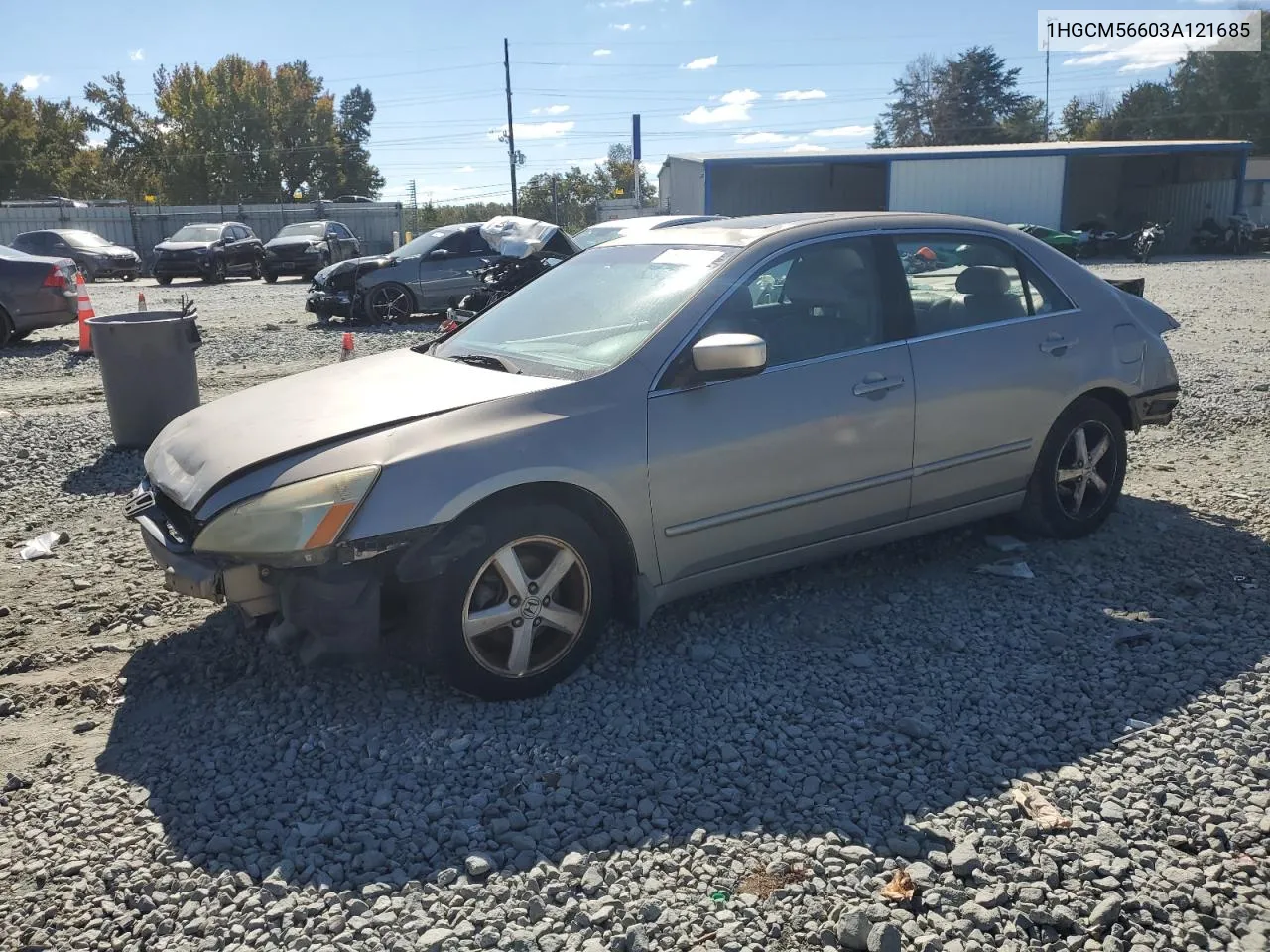 2003 Honda Accord Ex VIN: 1HGCM56603A121685 Lot: 76686064