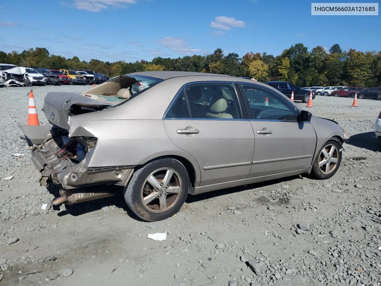 2003 Honda Accord Ex VIN: 1HGCM56603A121685 Lot: 76686064