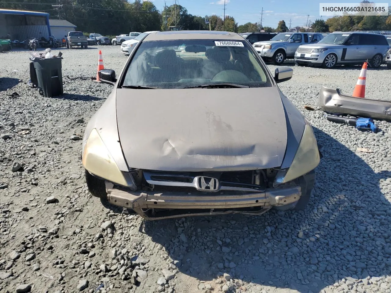 2003 Honda Accord Ex VIN: 1HGCM56603A121685 Lot: 76686064