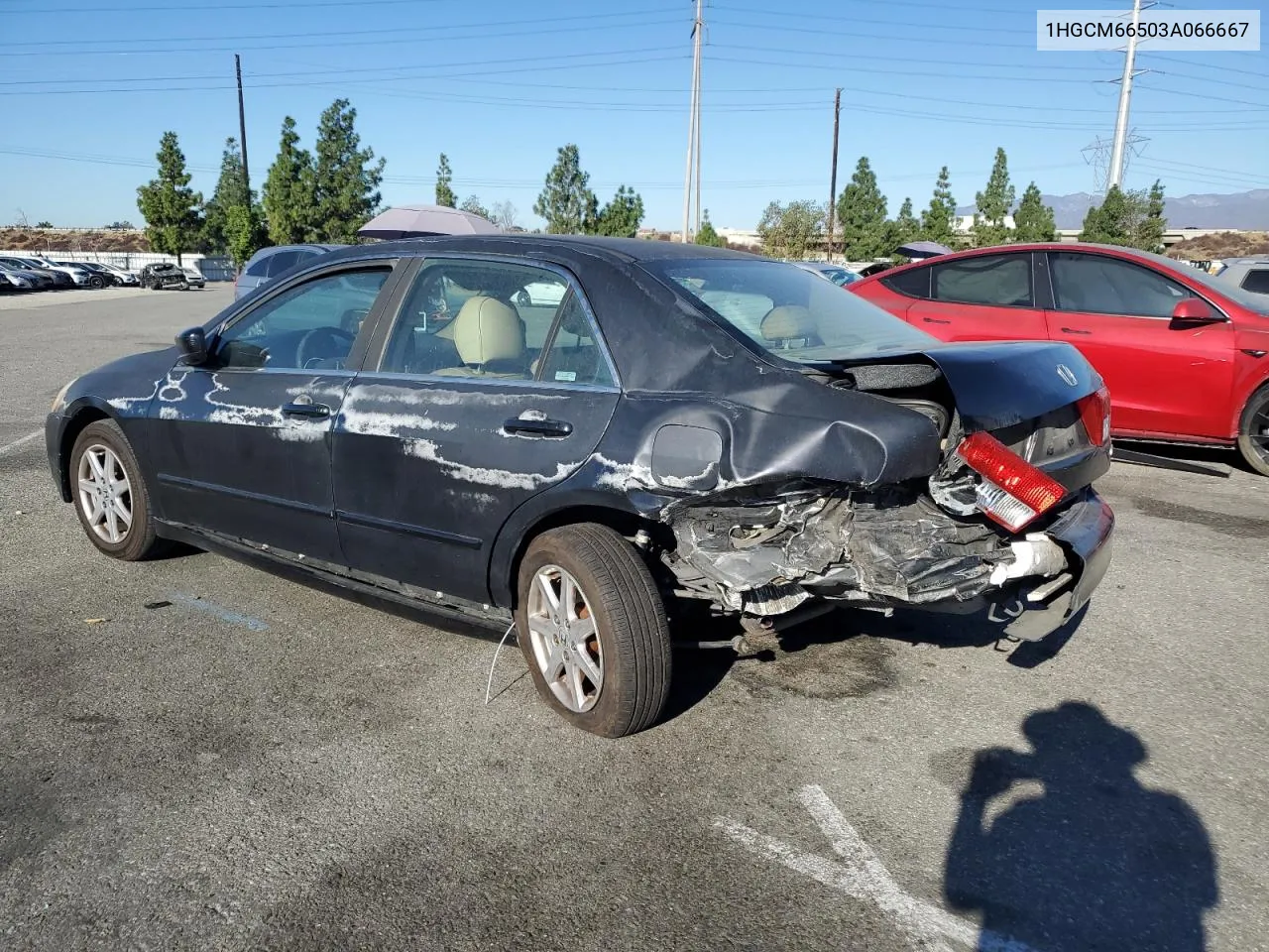 2003 Honda Accord Ex VIN: 1HGCM66503A066667 Lot: 77407034