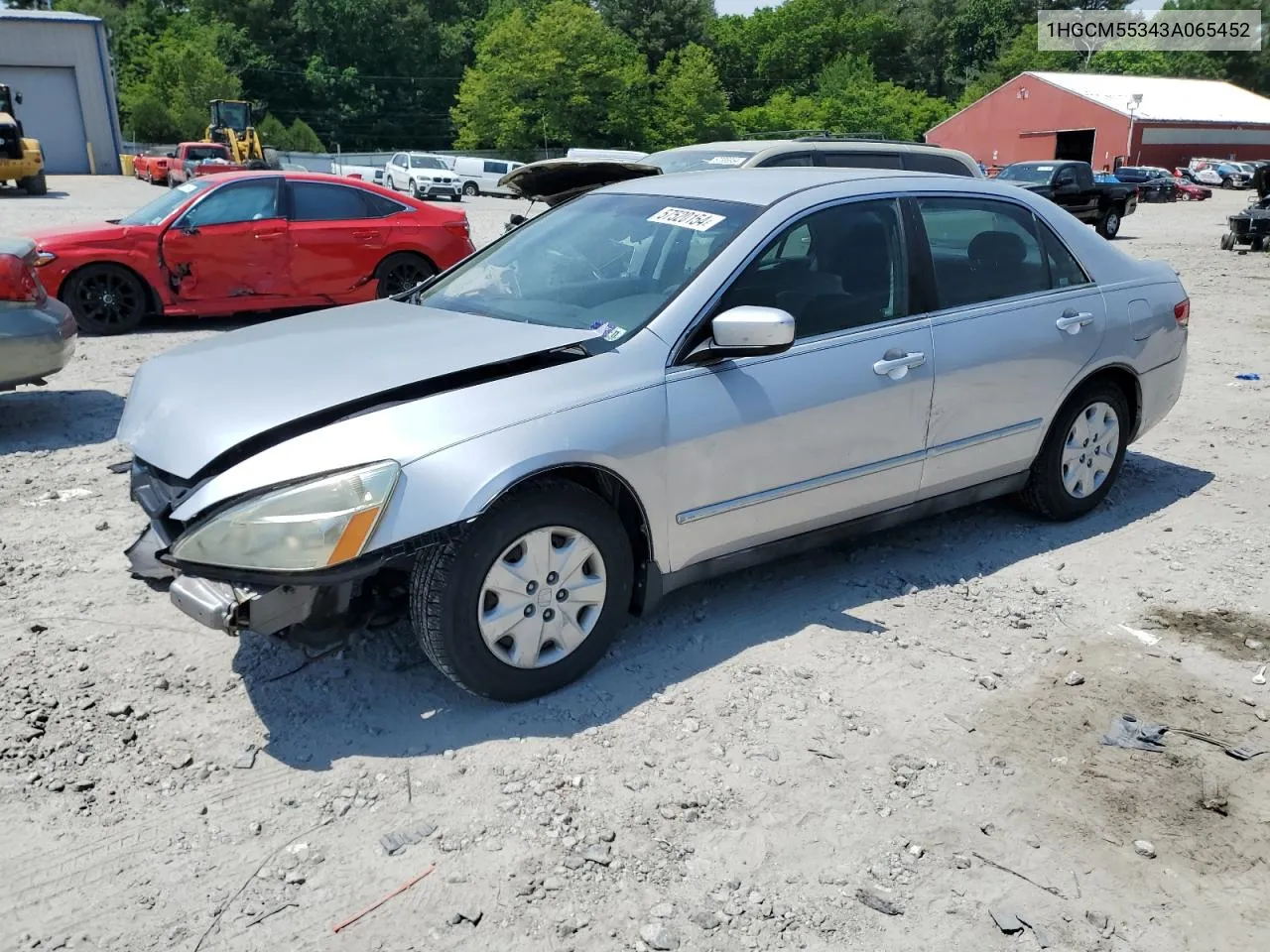 1HGCM55343A065452 2003 Honda Accord Lx