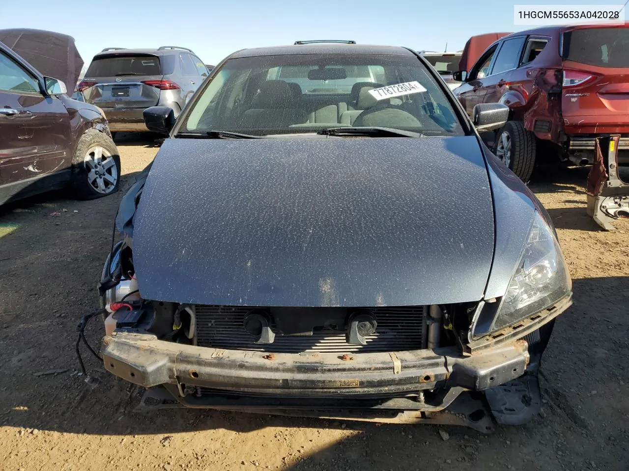 1HGCM55653A042028 2003 Honda Accord Ex