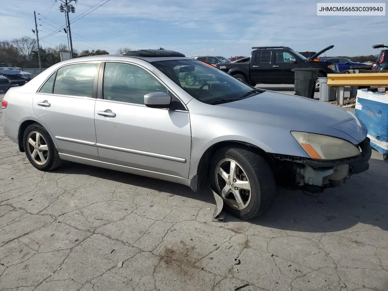 2003 Honda Accord Ex VIN: JHMCM56653C039940 Lot: 79226234