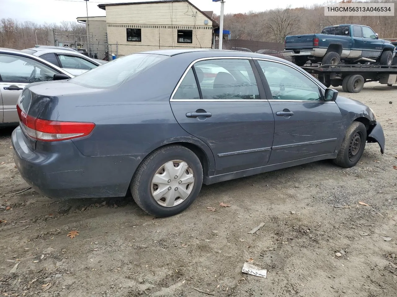 2003 Honda Accord Lx VIN: 1HGCM56313A046534 Lot: 80851114