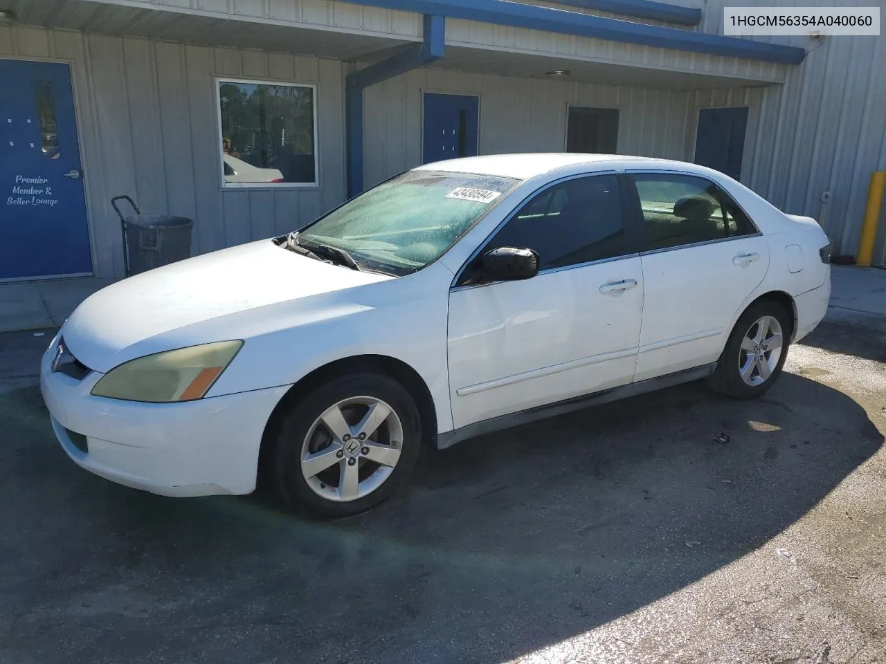 2004 Honda Accord Lx VIN: 1HGCM56354A040060 Lot: 43430594