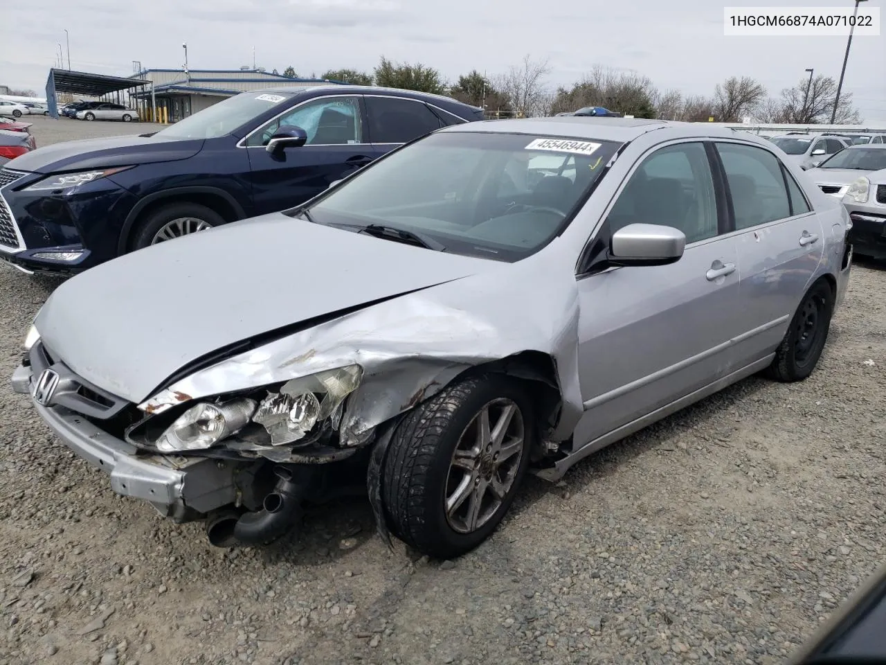 2004 Honda Accord Ex VIN: 1HGCM66874A071022 Lot: 45546944