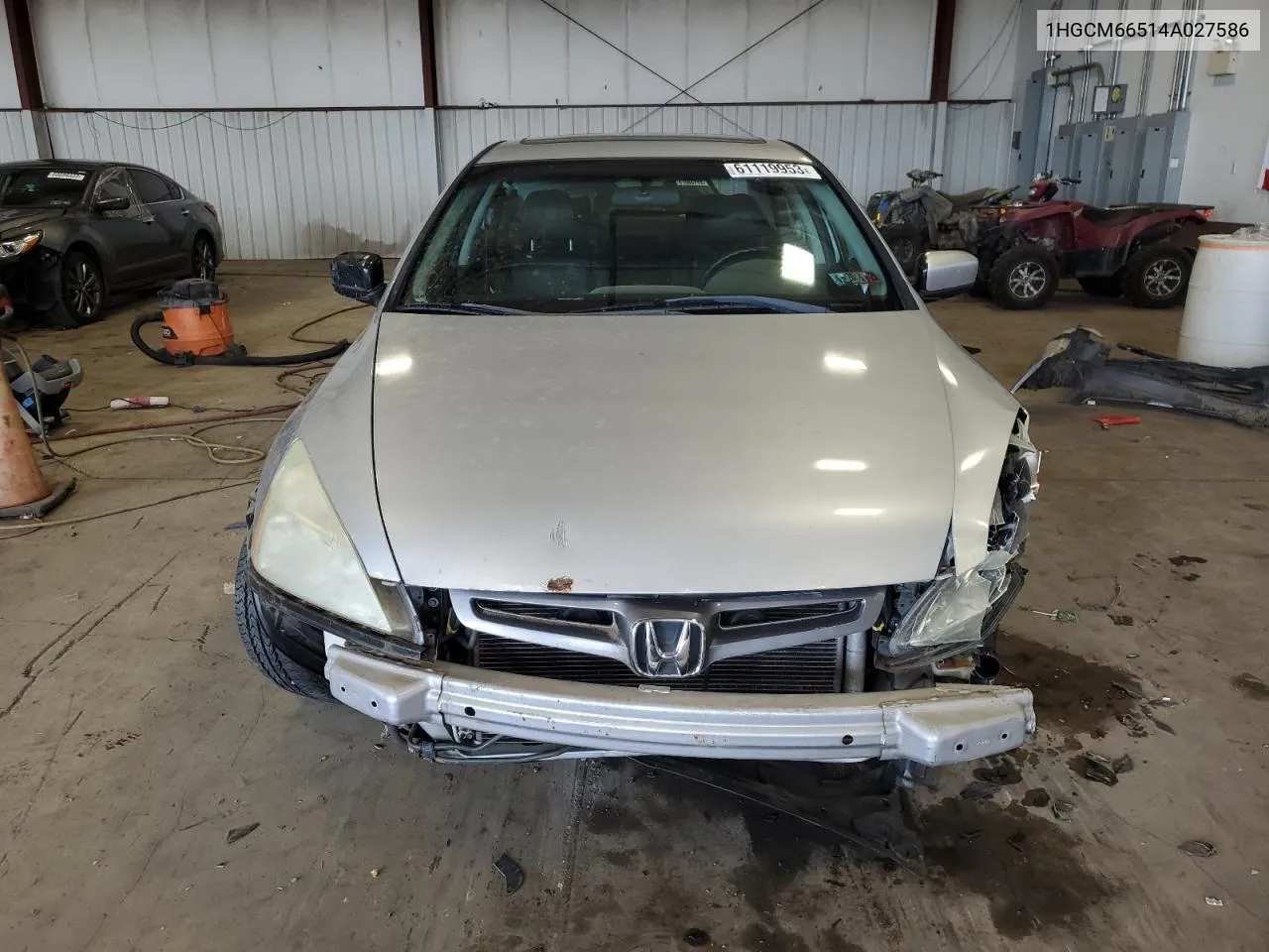 2004 Honda Accord Ex VIN: 1HGCM66514A027586 Lot: 58748914