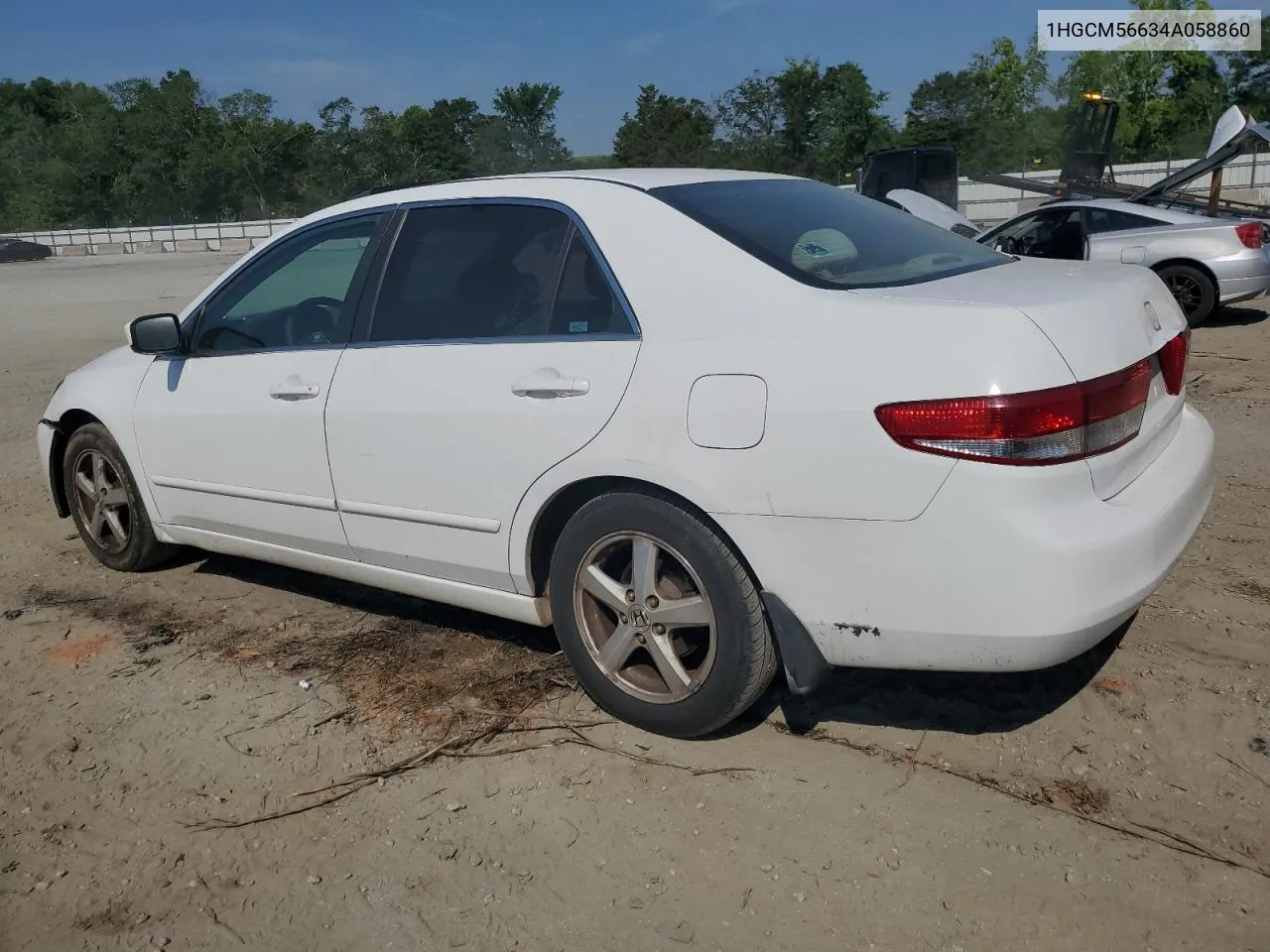 1HGCM56634A058860 2004 Honda Accord Ex