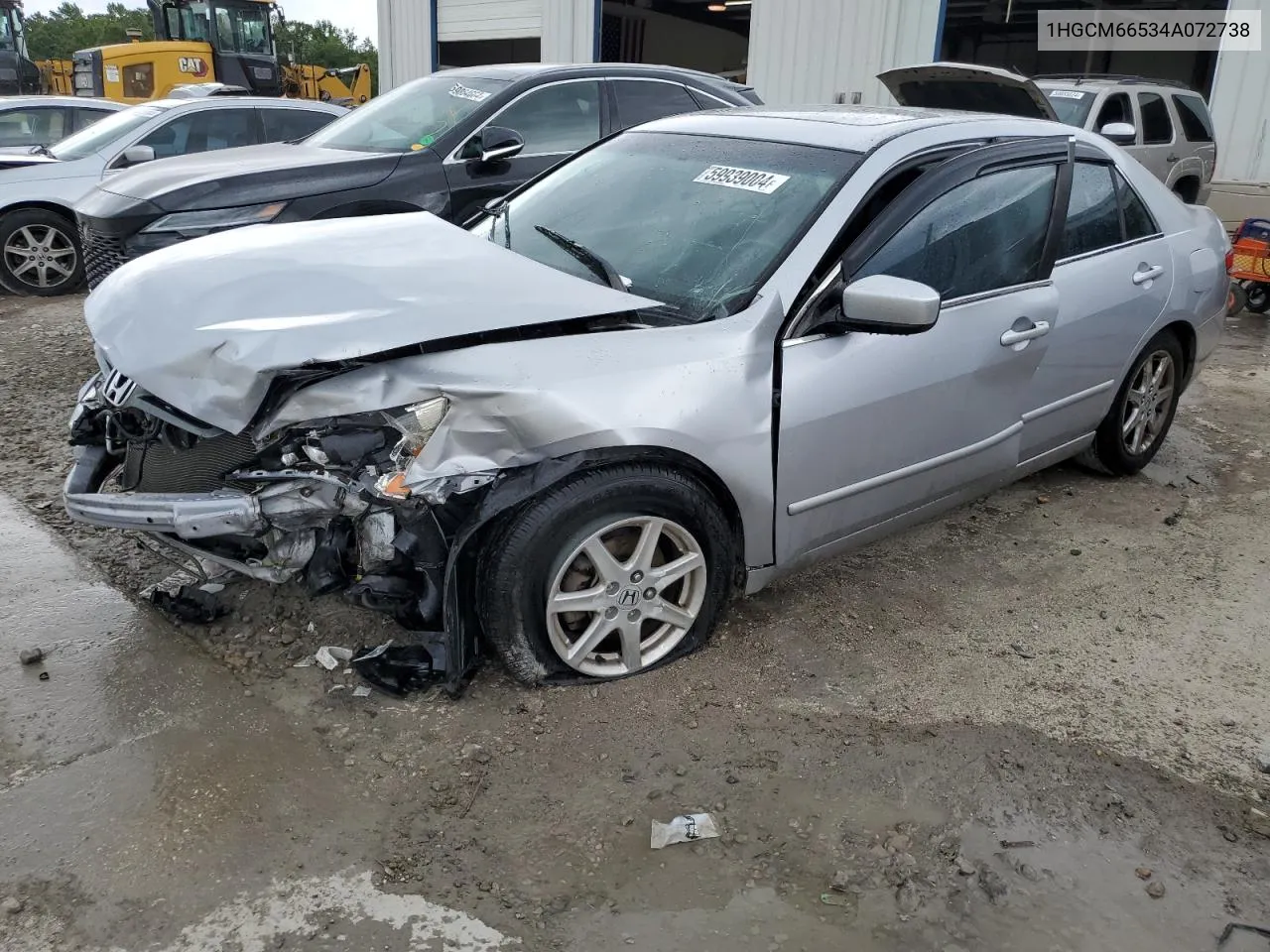 1HGCM66534A072738 2004 Honda Accord Ex