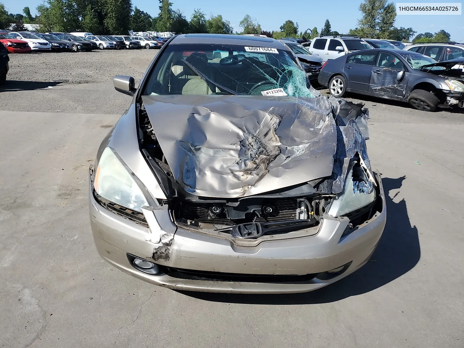 1HGCM66534A025726 2004 Honda Accord Ex