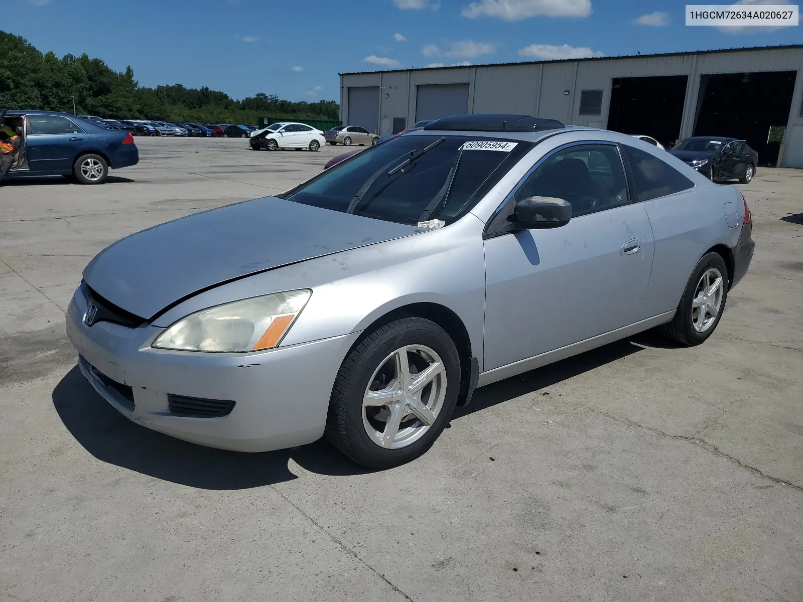 2004 Honda Accord Ex VIN: 1HGCM72634A020627 Lot: 60905954