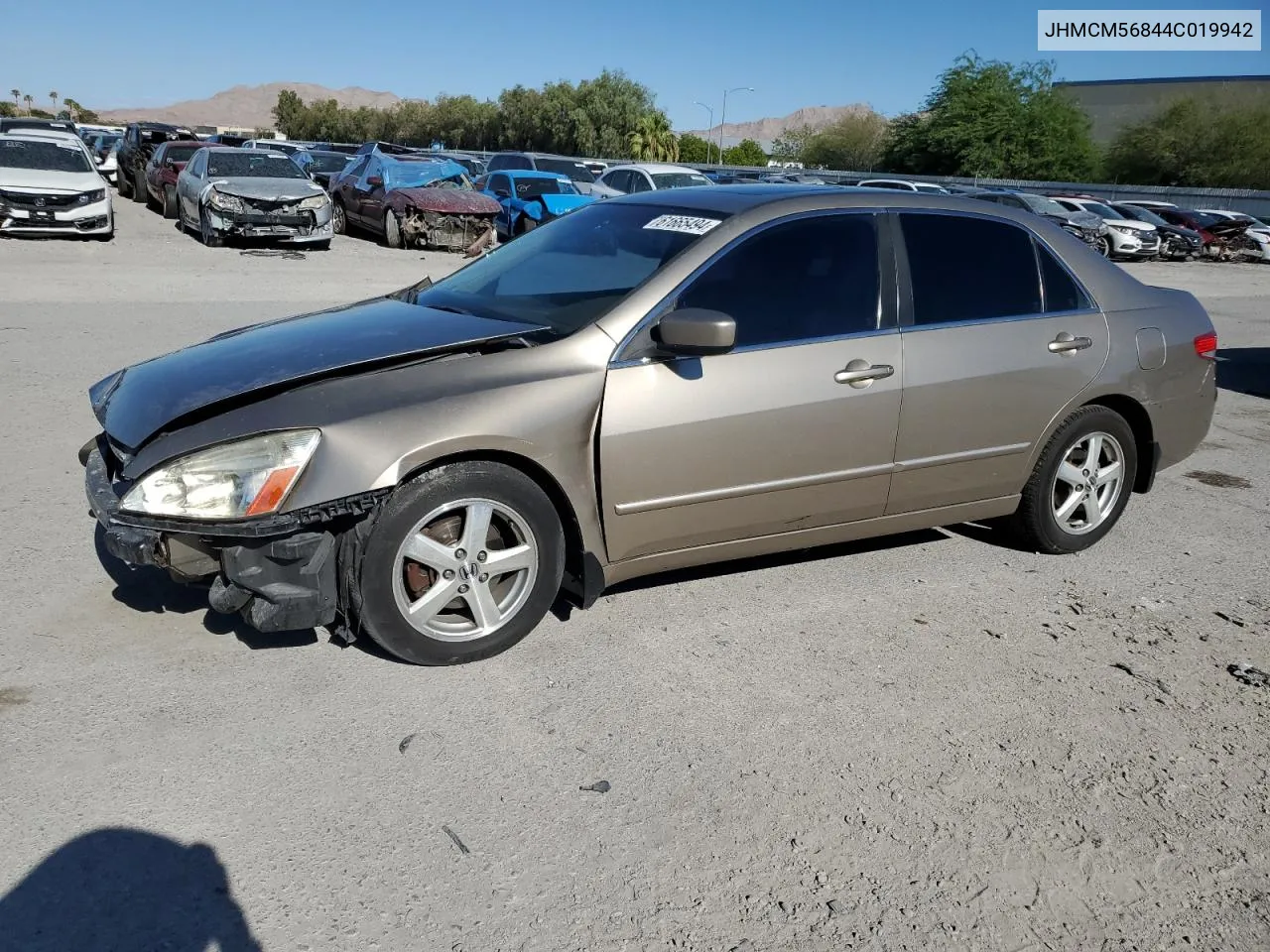 2004 Honda Accord Ex VIN: JHMCM56844C019942 Lot: 61665494