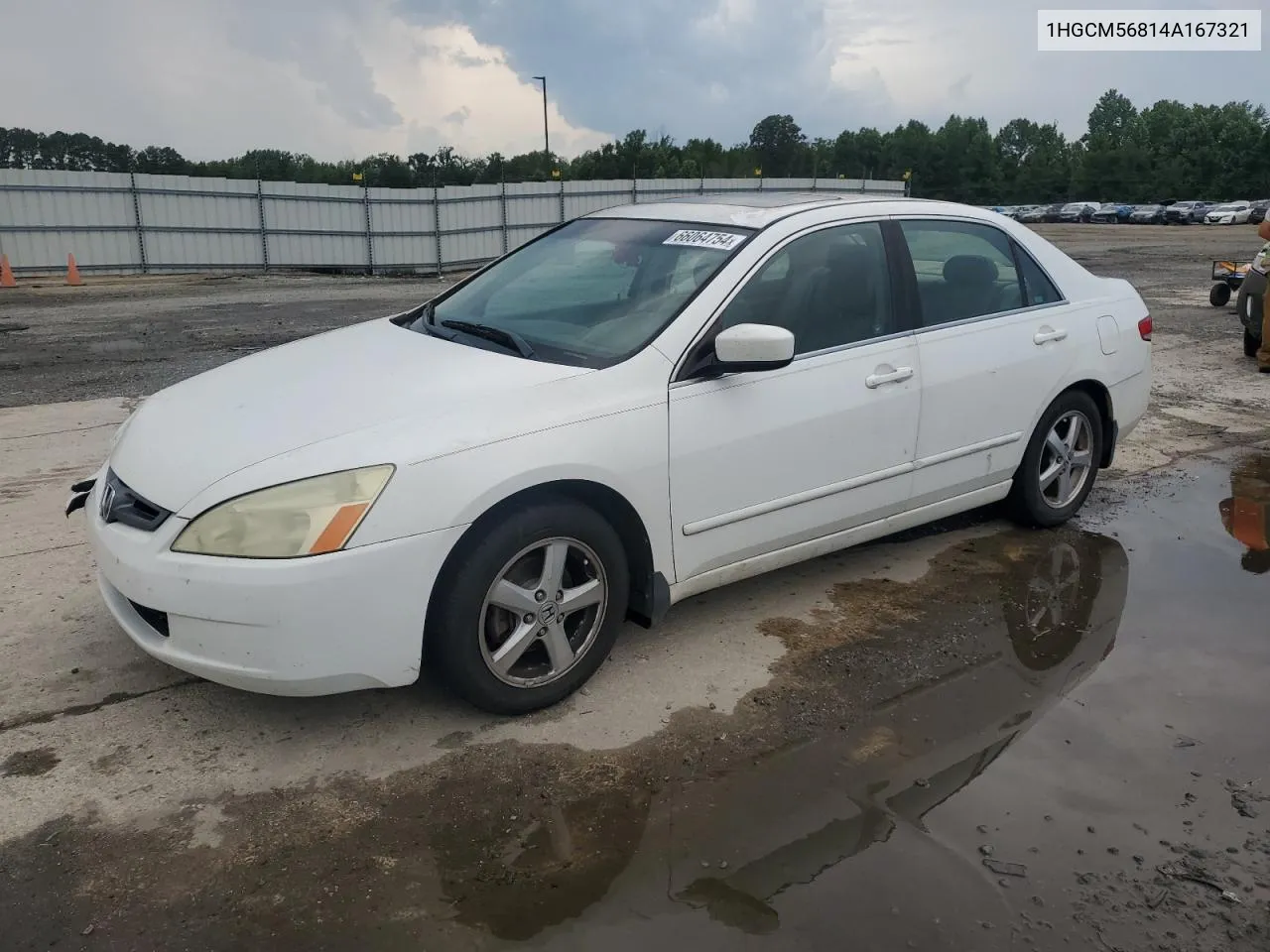 1HGCM56814A167321 2004 Honda Accord Ex