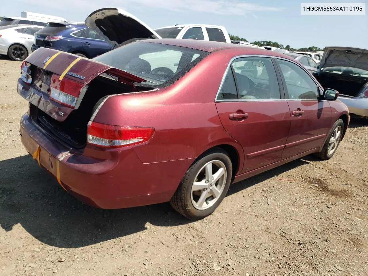 1HGCM56634A110195 2004 Honda Accord Ex