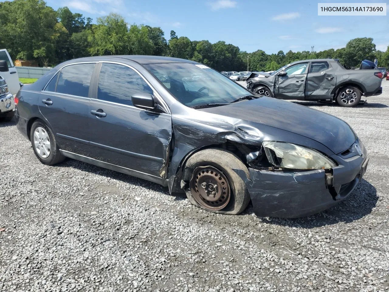 2004 Honda Accord Lx VIN: 1HGCM56314A173690 Lot: 66473954