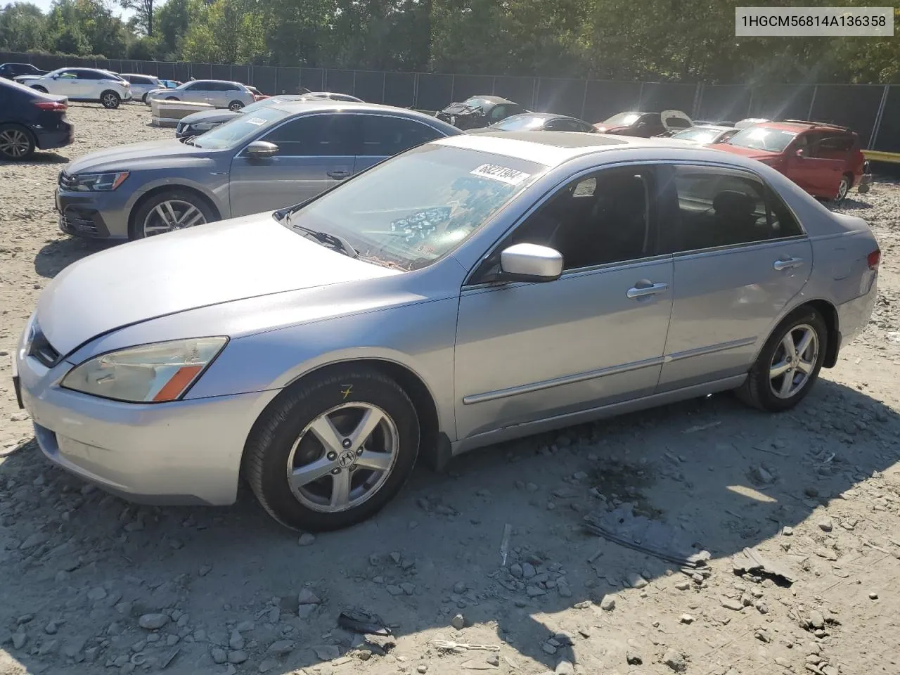 2004 Honda Accord Ex VIN: 1HGCM56814A136358 Lot: 68221984