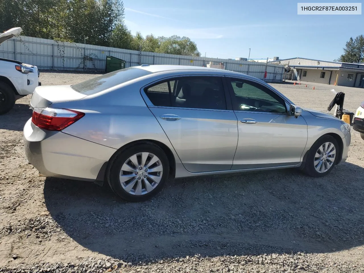 2014 Honda Accord Exl VIN: 1HGCR2F87EA003251 Lot: 69264044