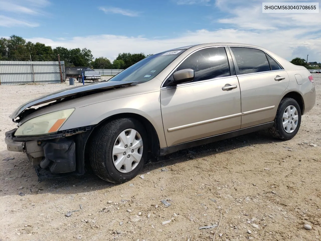 2004 Honda Accord Lx VIN: 3HGCM56304G708655 Lot: 69340994