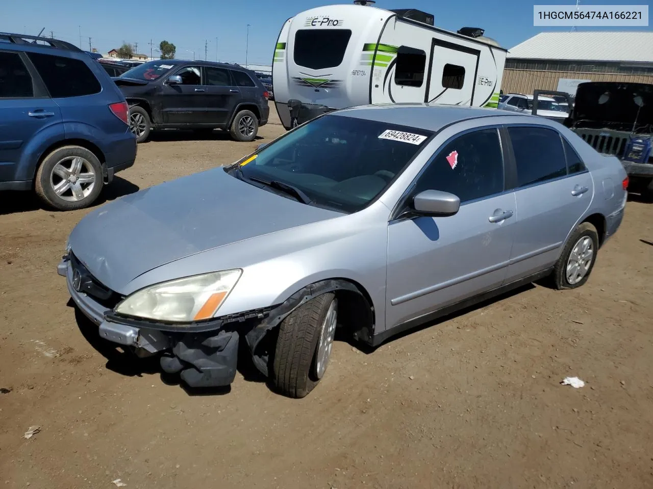 2004 Honda Accord Lx VIN: 1HGCM56474A166221 Lot: 69428824