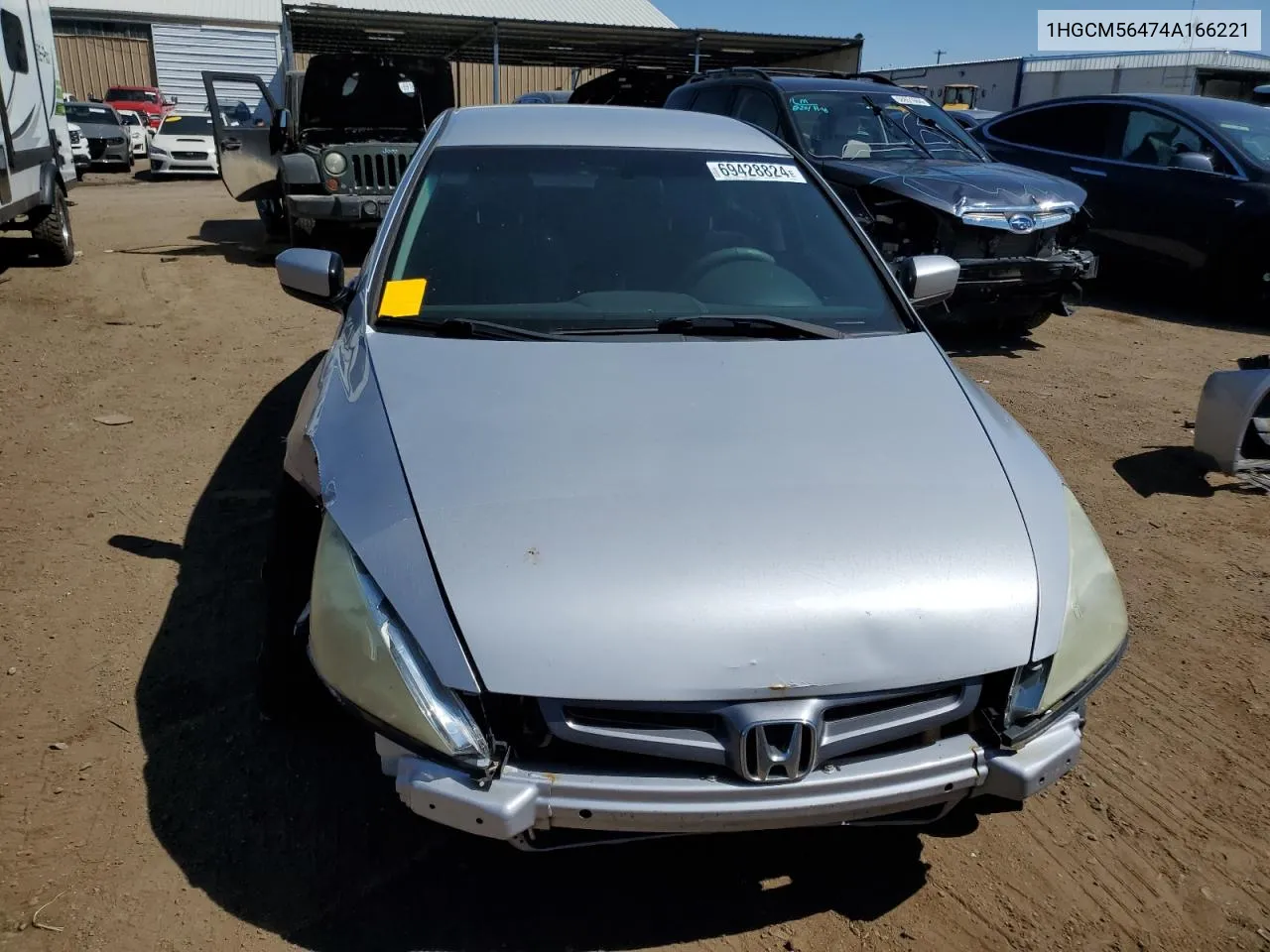 2004 Honda Accord Lx VIN: 1HGCM56474A166221 Lot: 69428824