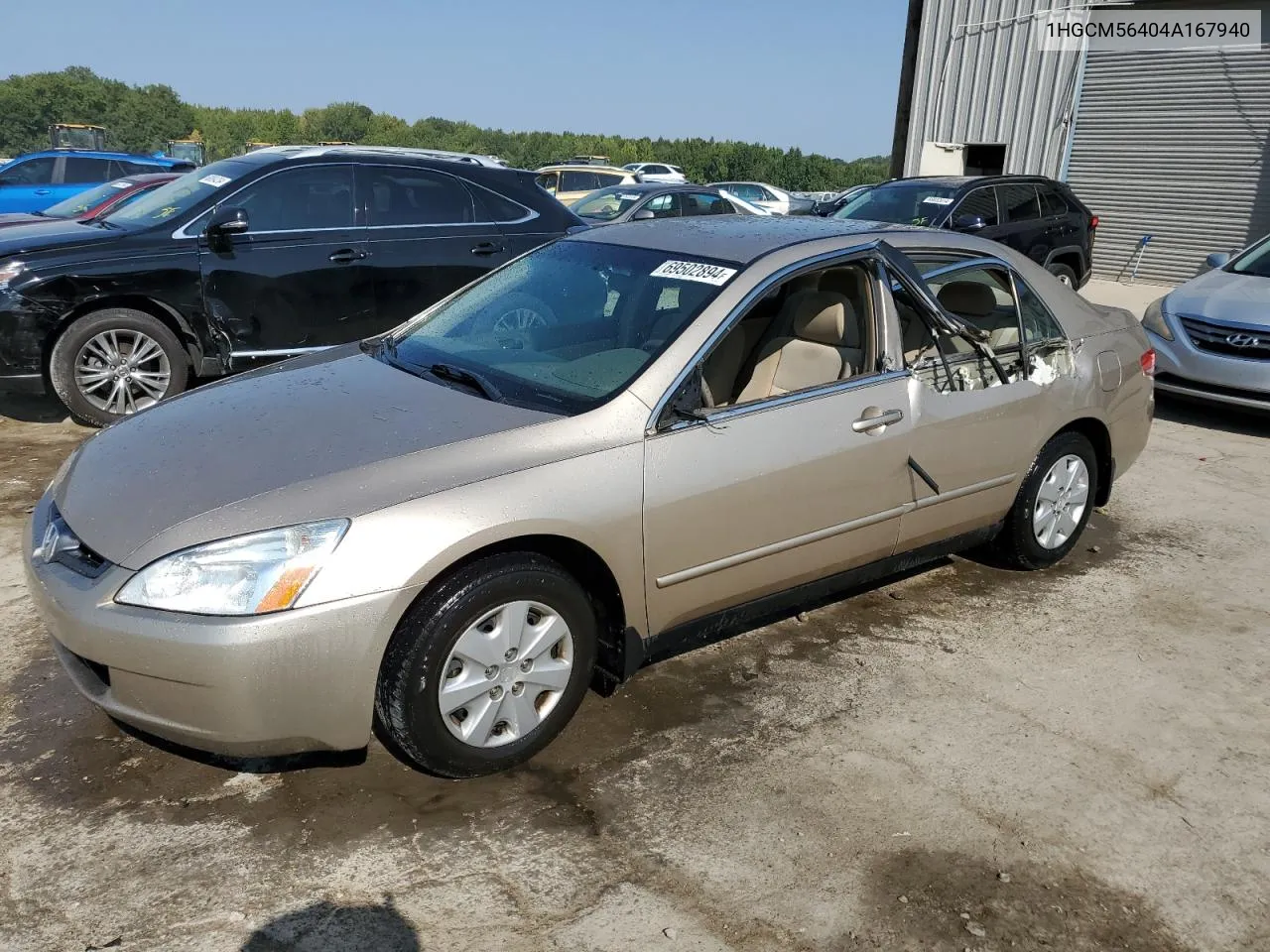 2004 Honda Accord Lx VIN: 1HGCM56404A167940 Lot: 69502894