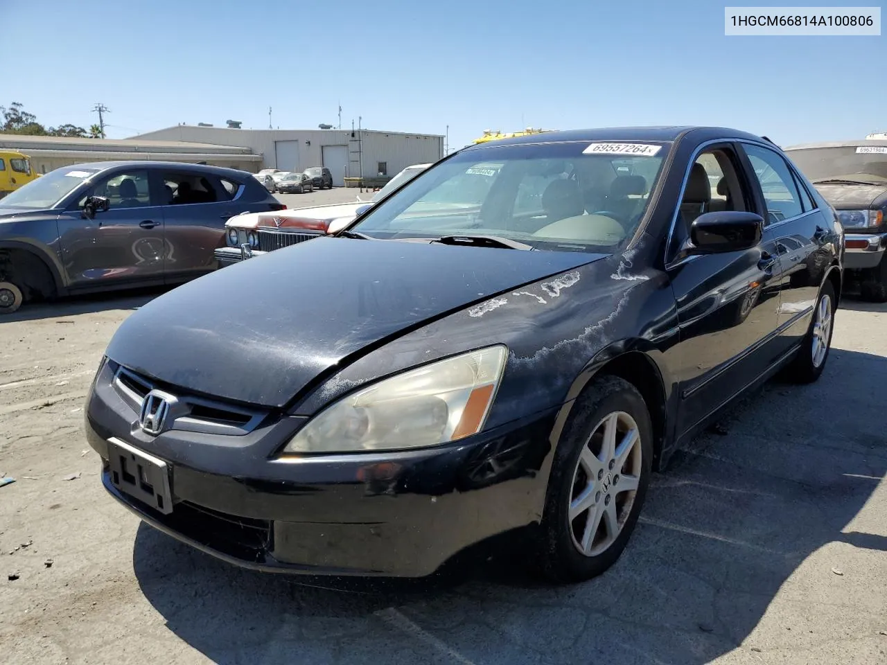 1HGCM66814A100806 2004 Honda Accord Ex