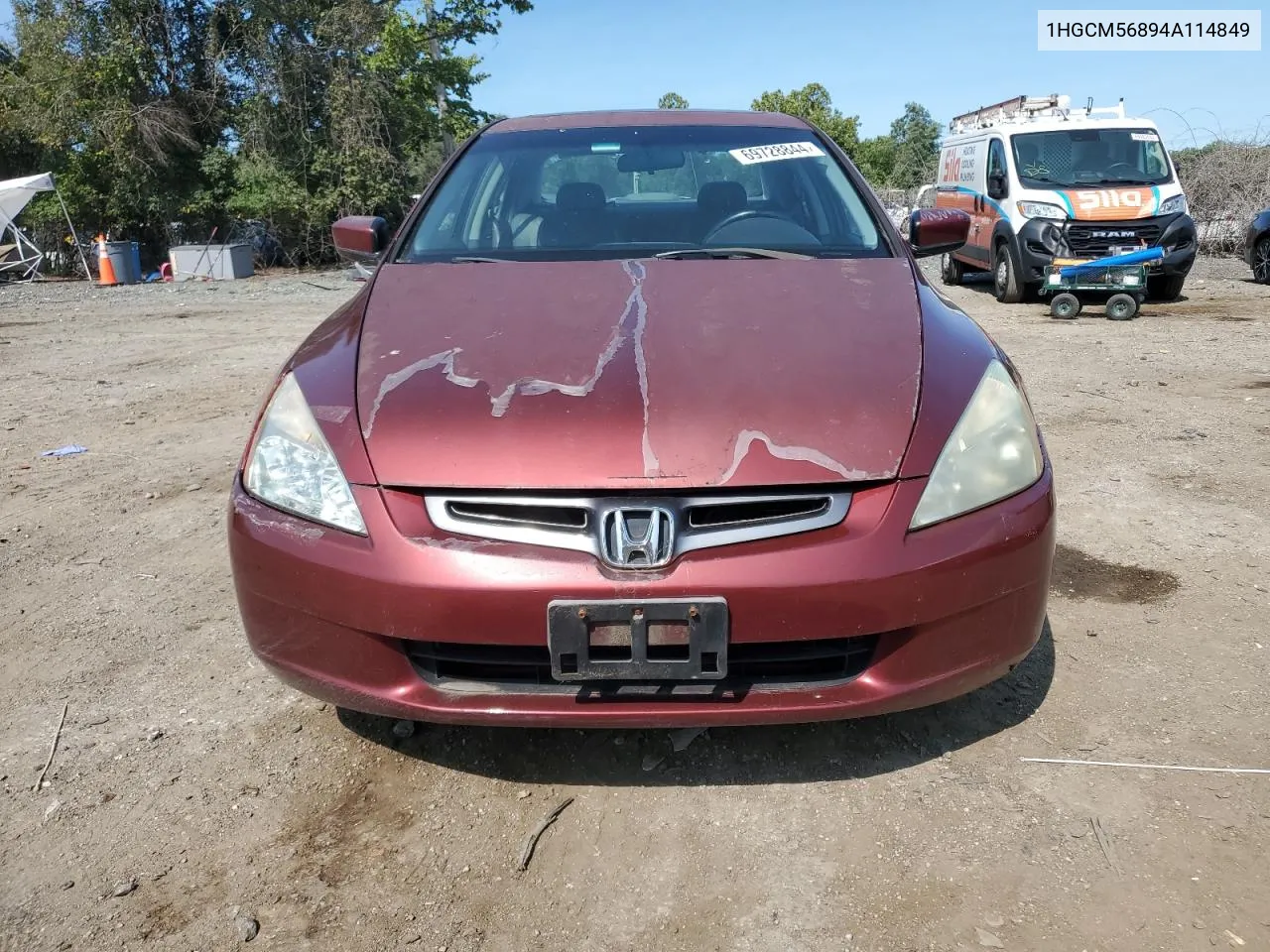 2004 Honda Accord Ex VIN: 1HGCM56894A114849 Lot: 69728844