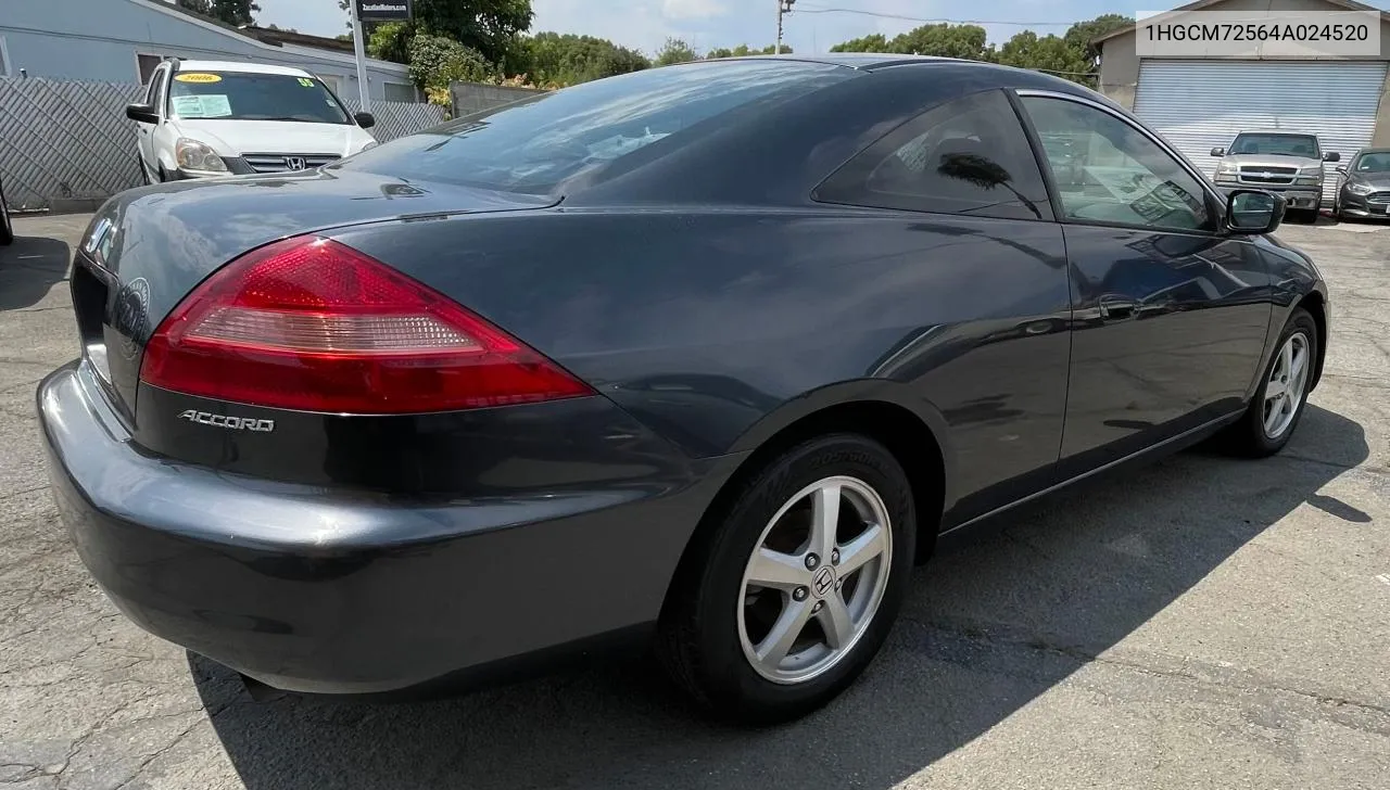 2004 Honda Accord Ex VIN: 1HGCM72564A024520 Lot: 69898954