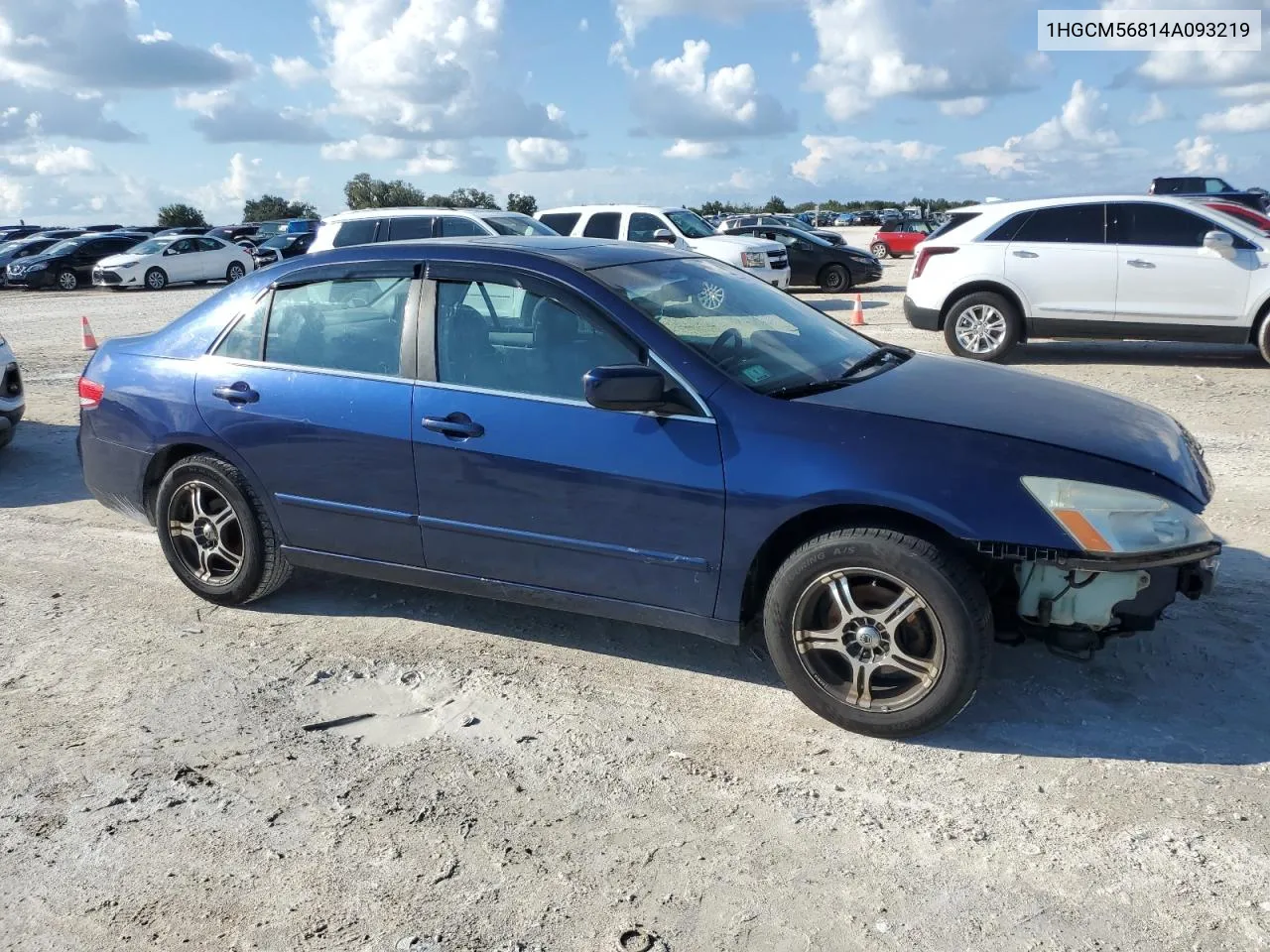 2004 Honda Accord Ex VIN: 1HGCM56814A093219 Lot: 73492794