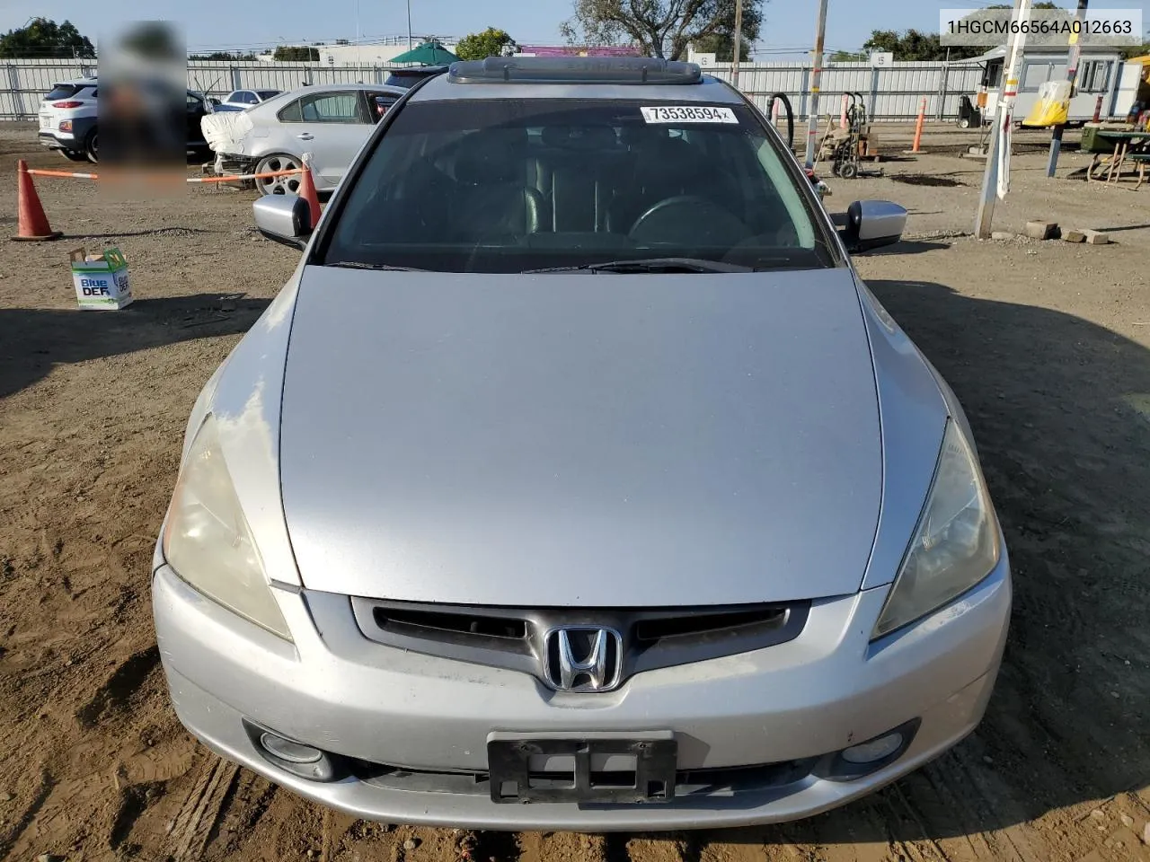 2004 Honda Accord Ex VIN: 1HGCM66564A012663 Lot: 73538594