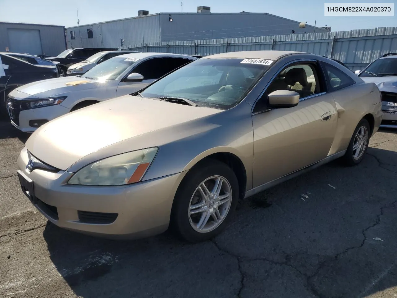 2004 Honda Accord Lx VIN: 1HGCM822X4A020370 Lot: 73607934